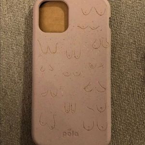 Pela iPhone 11 Pro pink case biodegrade eco